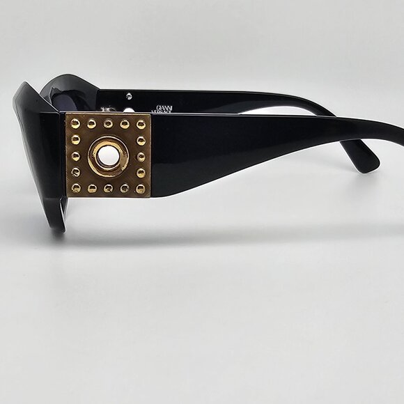 Versace Mod. 395 Col. 852 Black Frame Grey Lens Sunglasses Italy 54-17-137